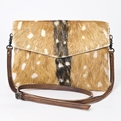 AD Leather Hide Sling Purse