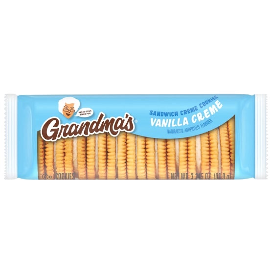 Grandma’s Vanilla Creme Sandwich Cookies, 3.245 oz