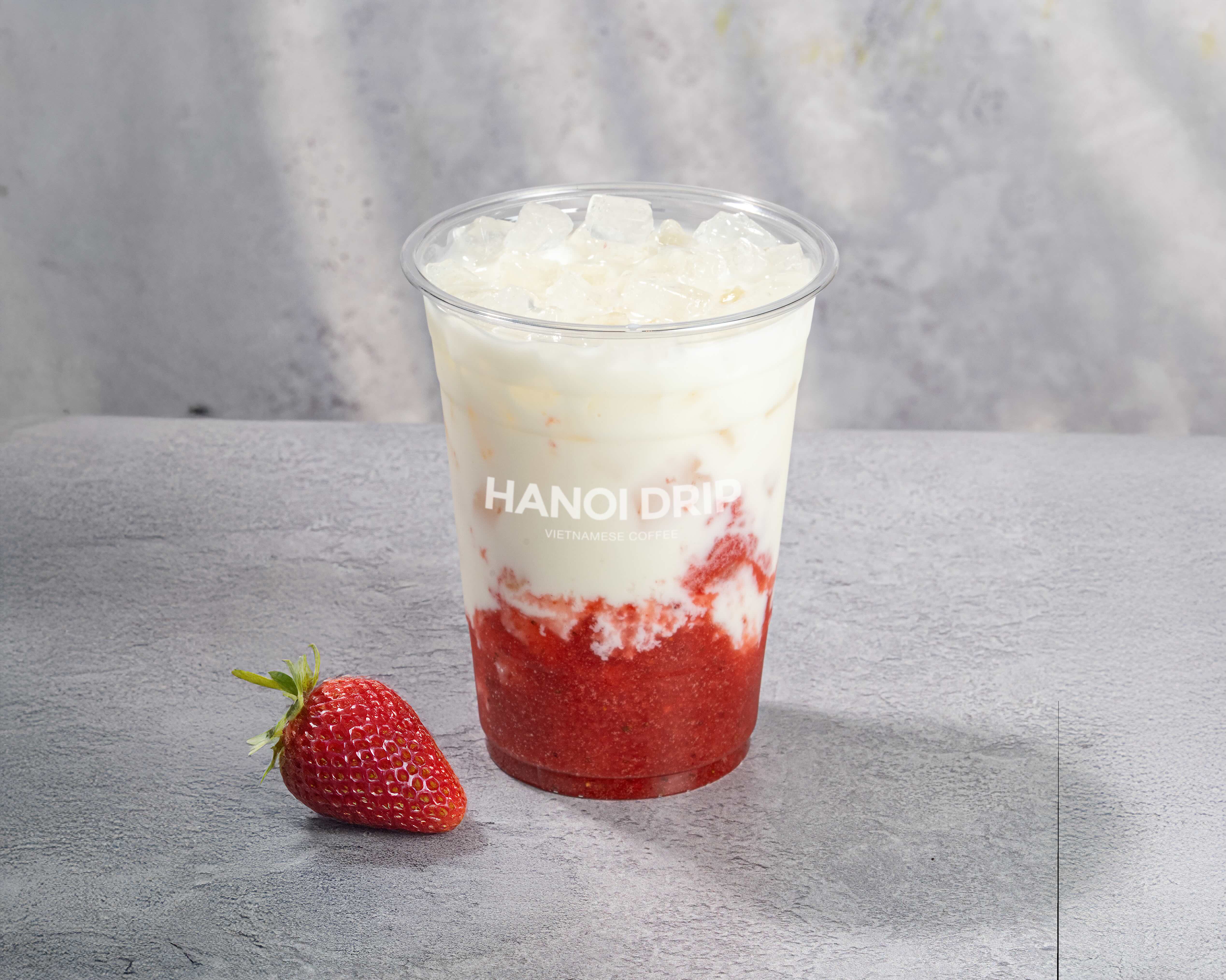 Milk-strawberry