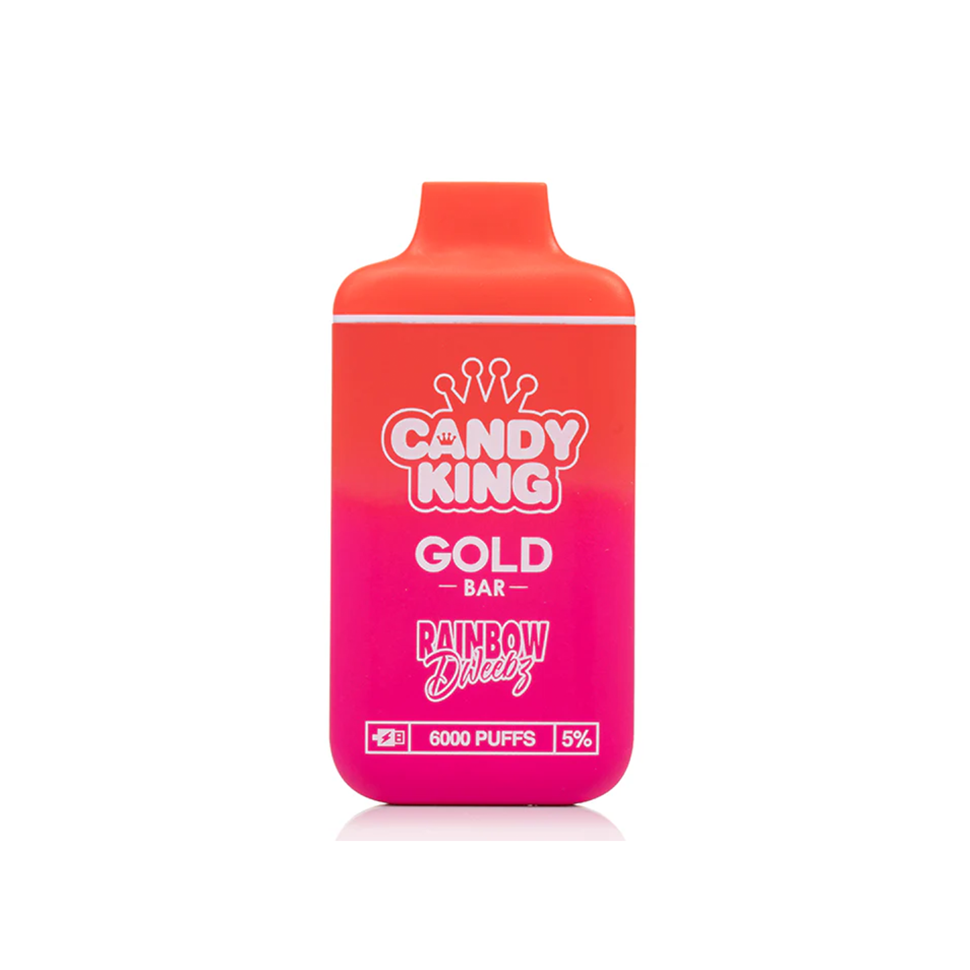 Candy King Gold Bar Rainbow Dweebz 6000 Puffs 5mg Nic