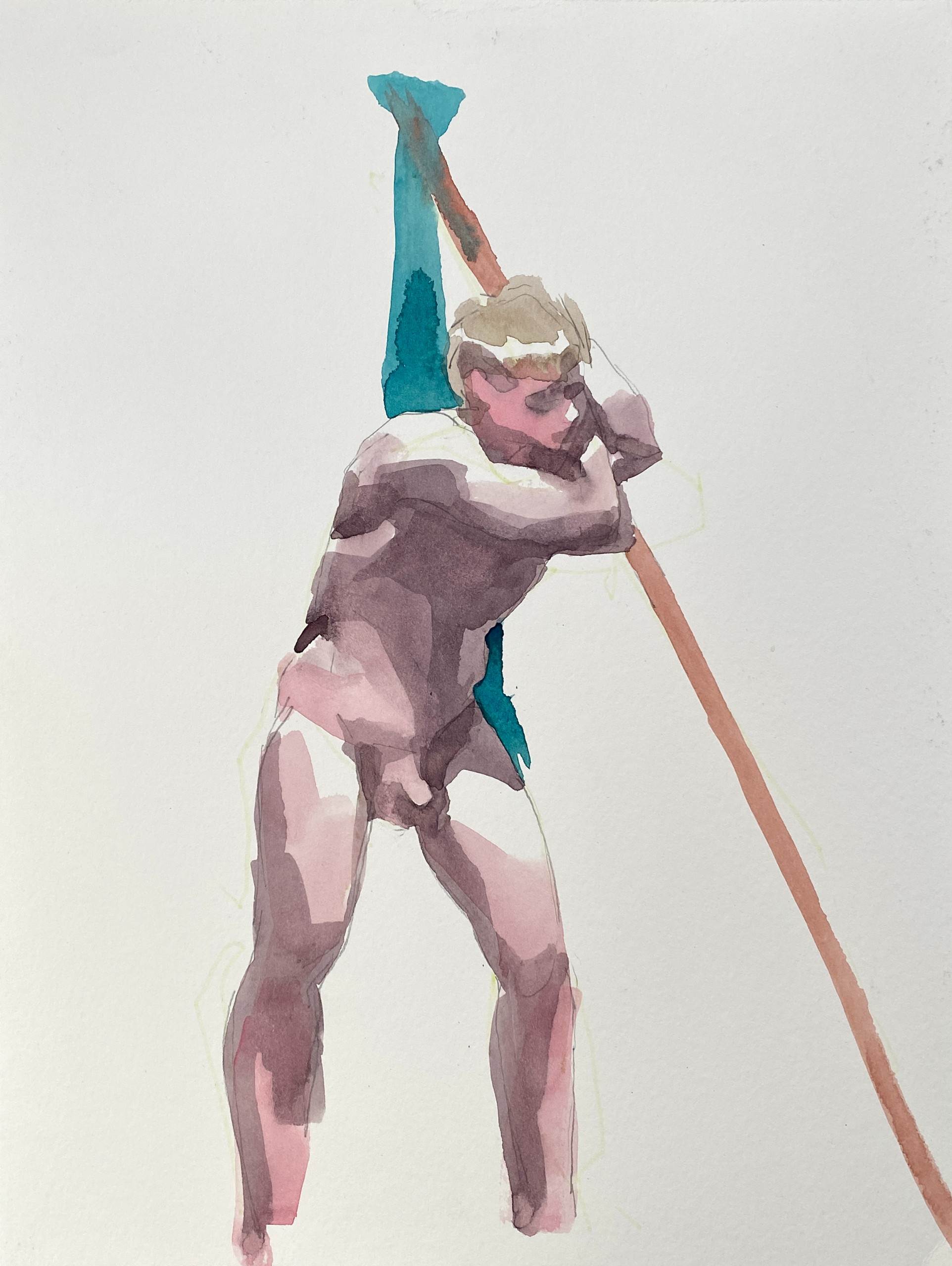 Original watercolor painting, title