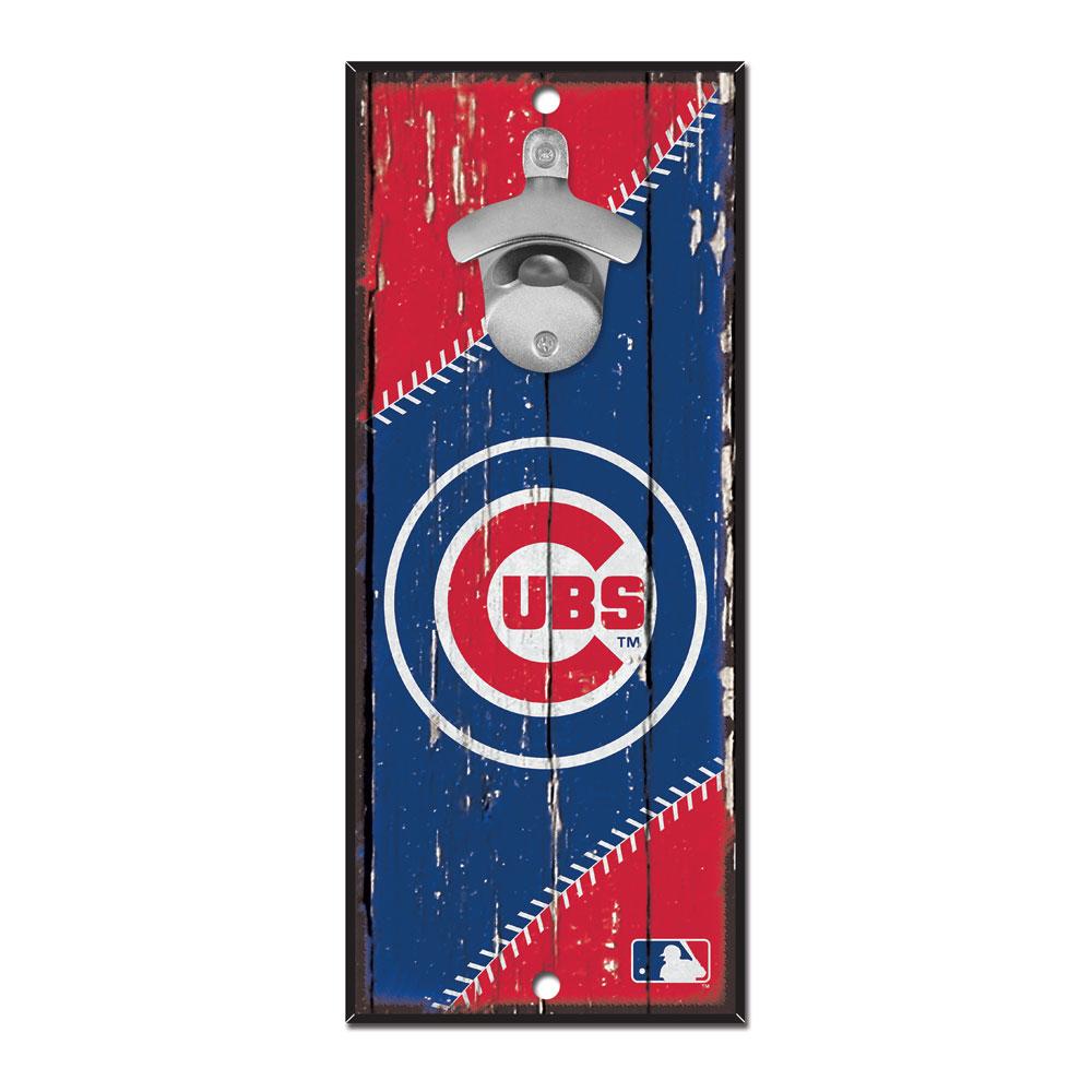 Chicago Cubs Wood Bottle Opener 5x11"