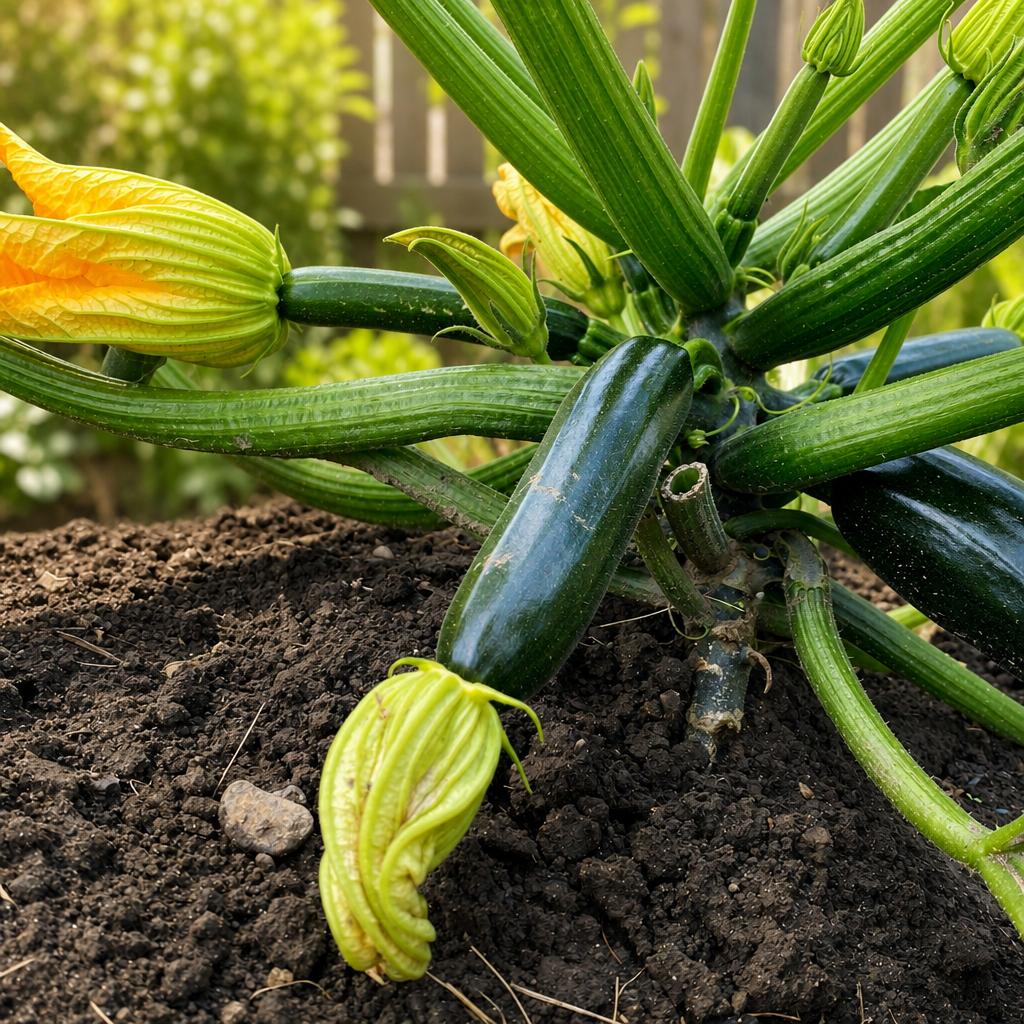 Black Beauty Courgette - 2x Mini Plug Plants - Heavy Cropper
