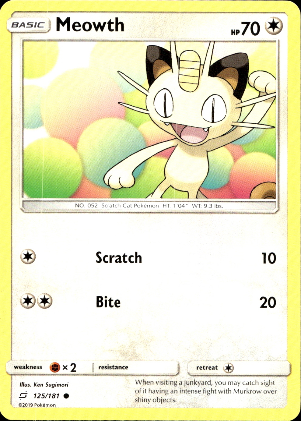Meowth - SM9 125
