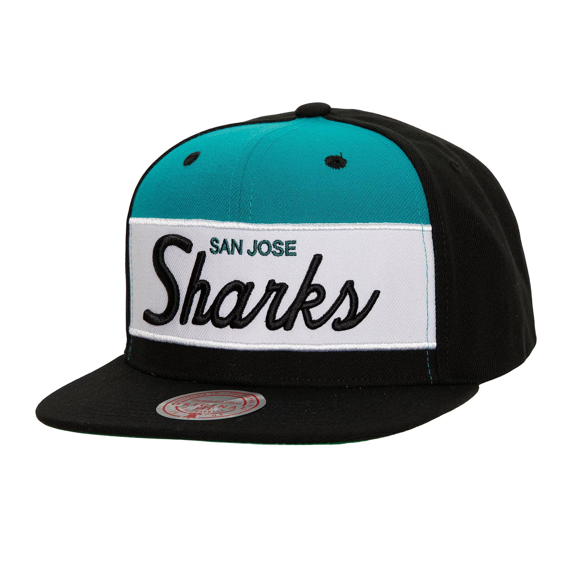 San Jose Sharks Retro Sport Mitchell and Ness Snapback Hat