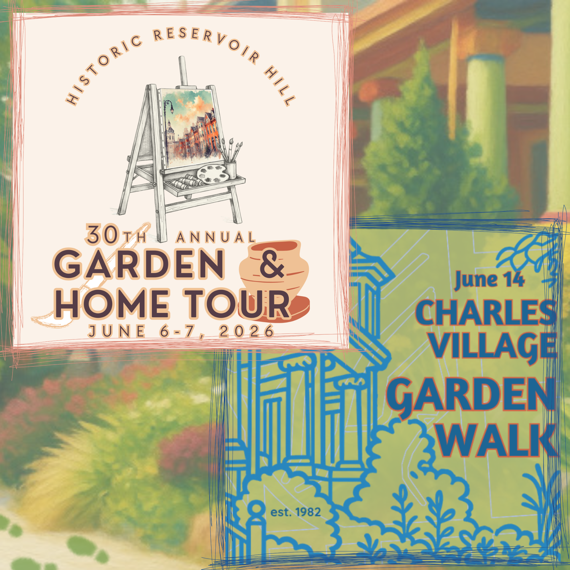 Historic Reservoir Hill Garden & Home + CV Garden Walk Tours - Combined Ticket