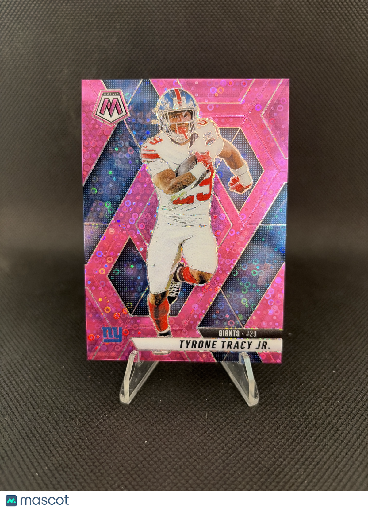 2025 Panini Mosaic Football Tyrone Tracy Jr. Pink Disco /20