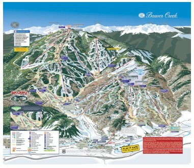 Beaver Creek Trail Map Lens Cloth