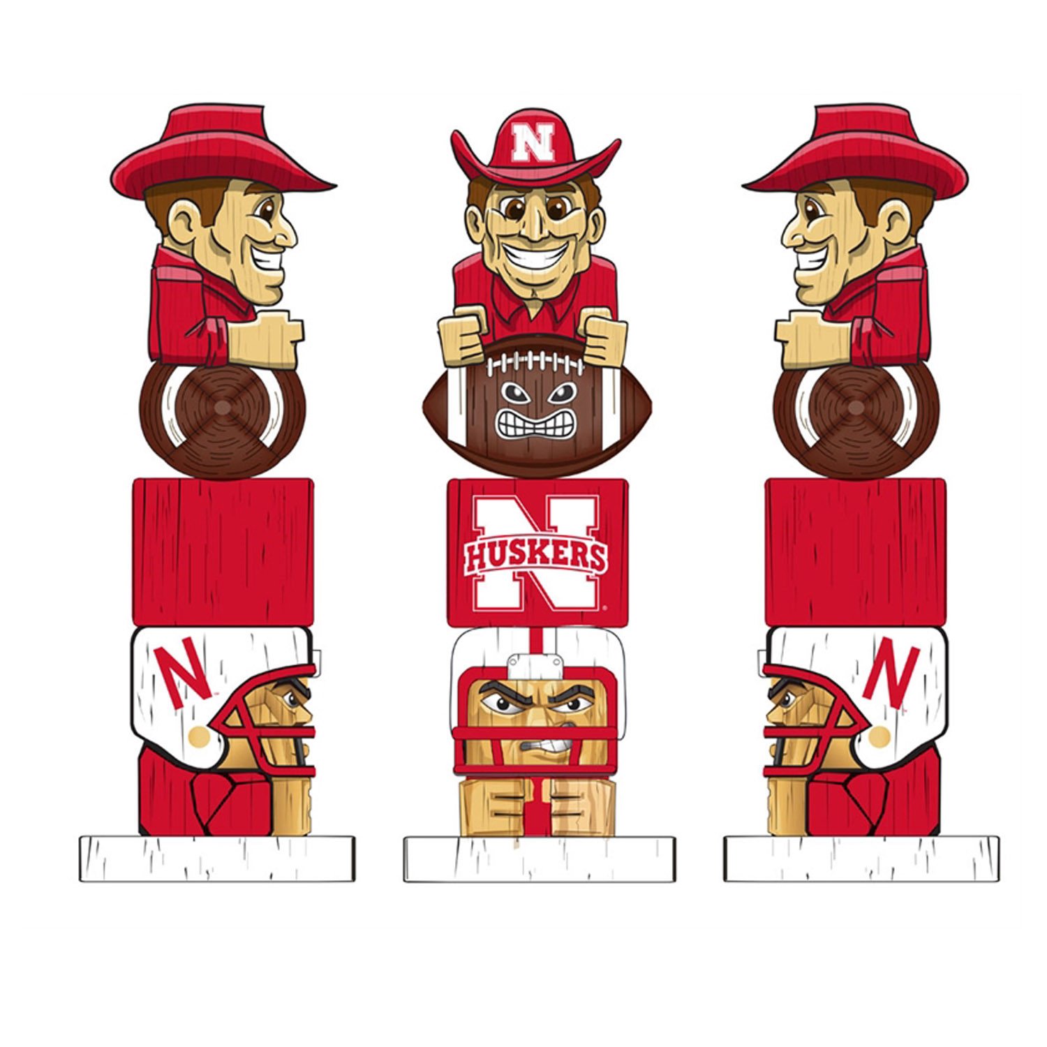 Nebraska Huskers Tiki Totem