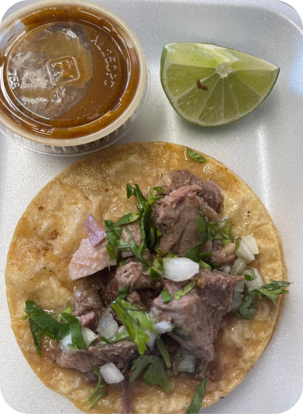 Combo 2: Tacos de Lengua from Tacos del Valle