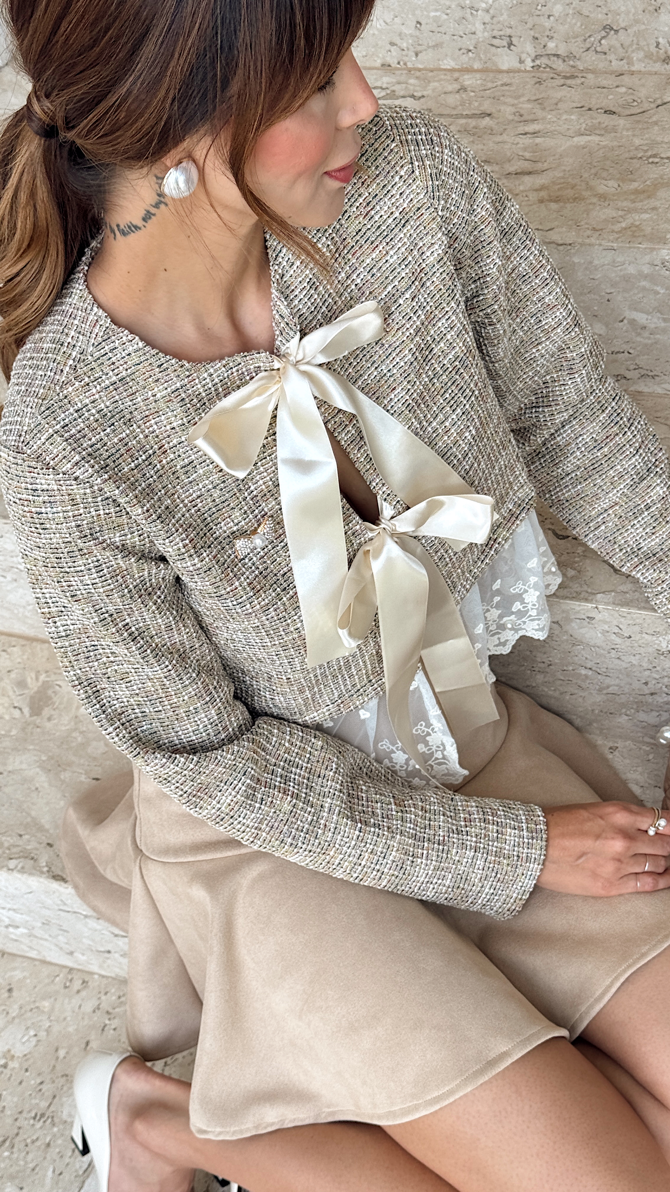 Casaco Charlotte em Tweed - foto 2