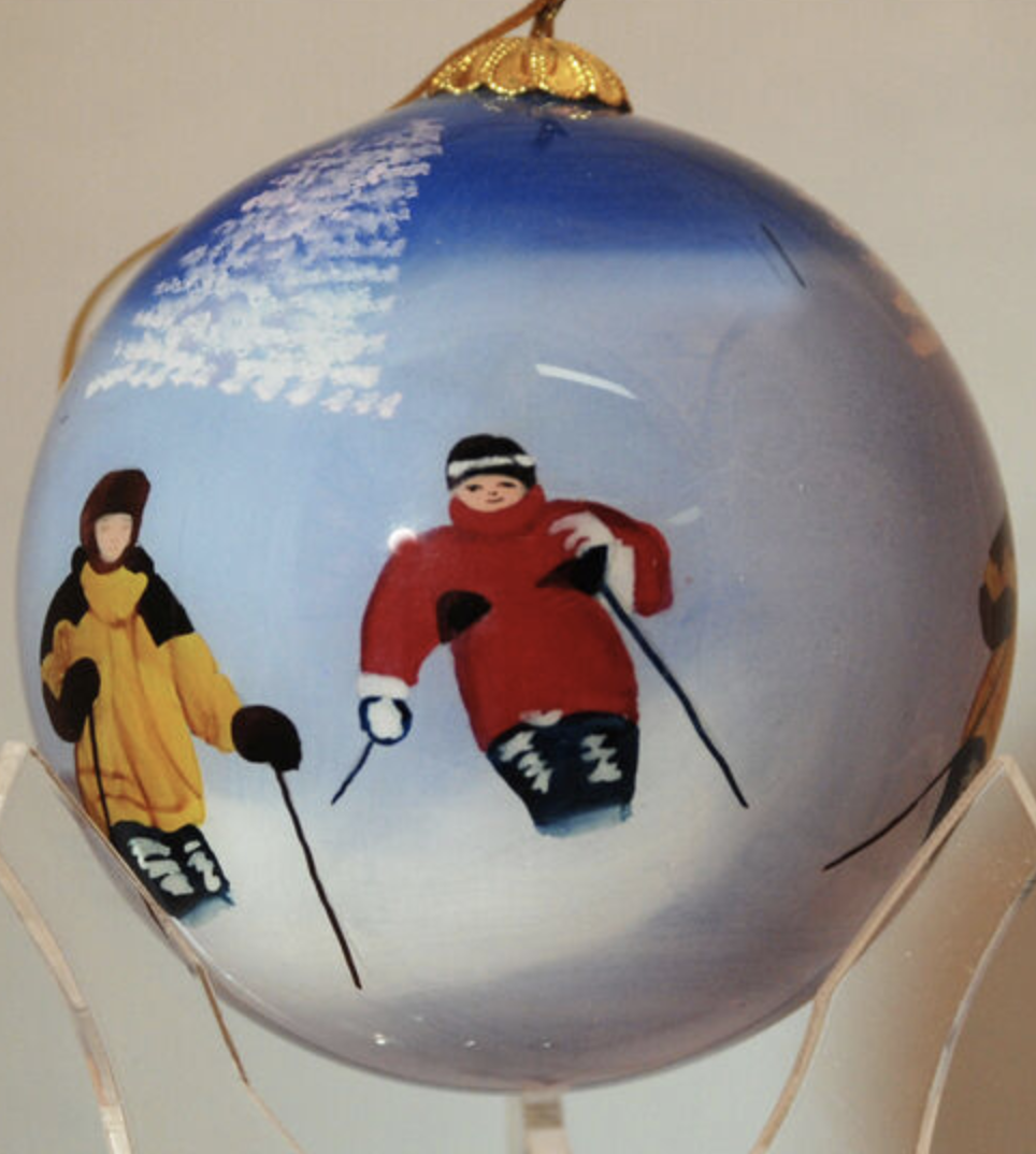 Hand painted Glass Ball Ornament from Art Studio Company