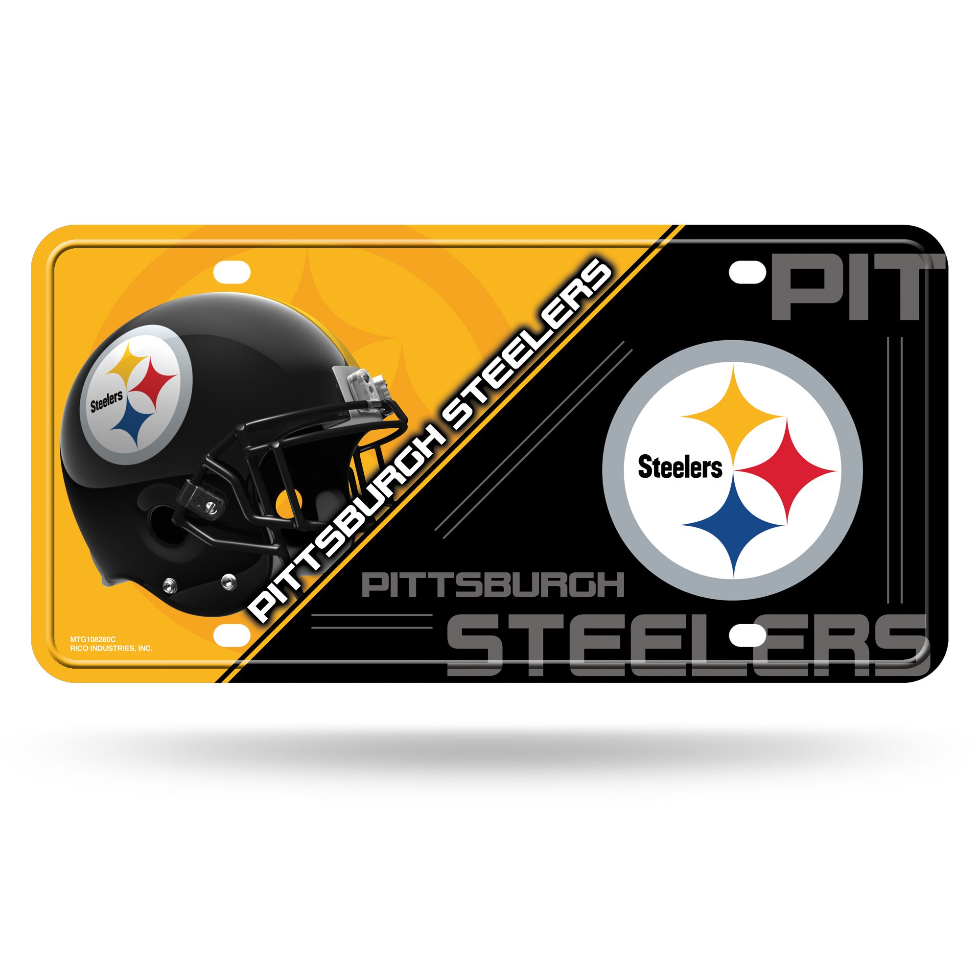 Pittsburgh Steelers Metal License Plate