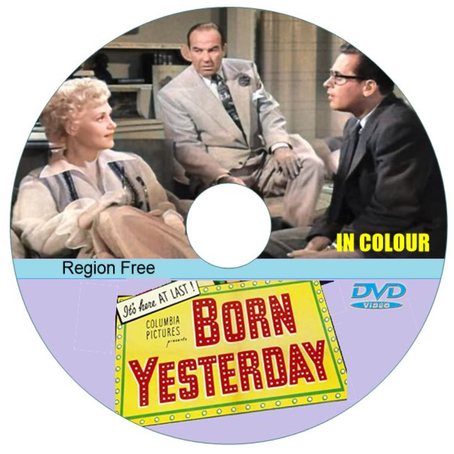 Born Yesterday (1950) in Color, DVD