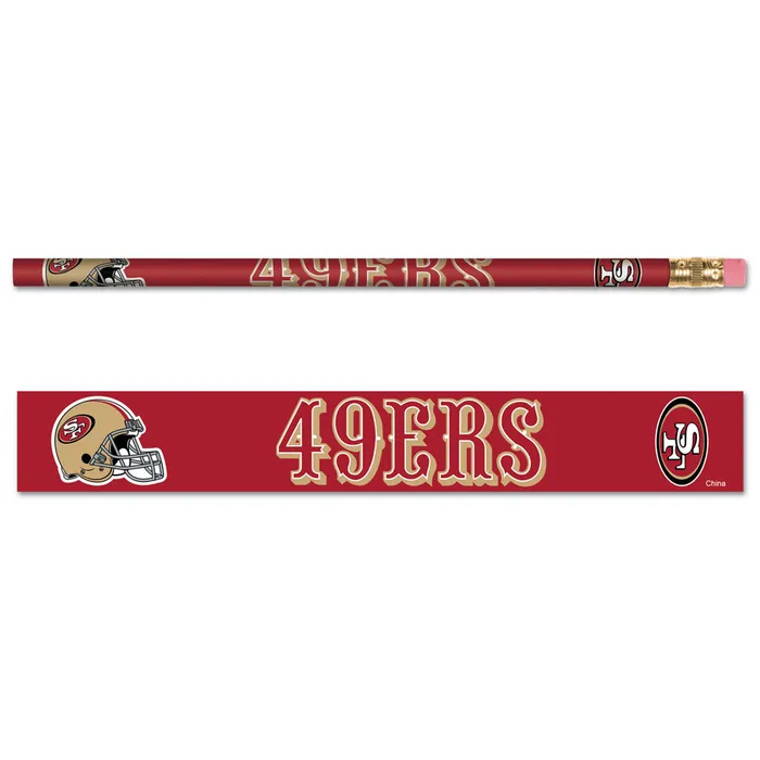 San Francisco 49ers Pencil Pack 6-pack