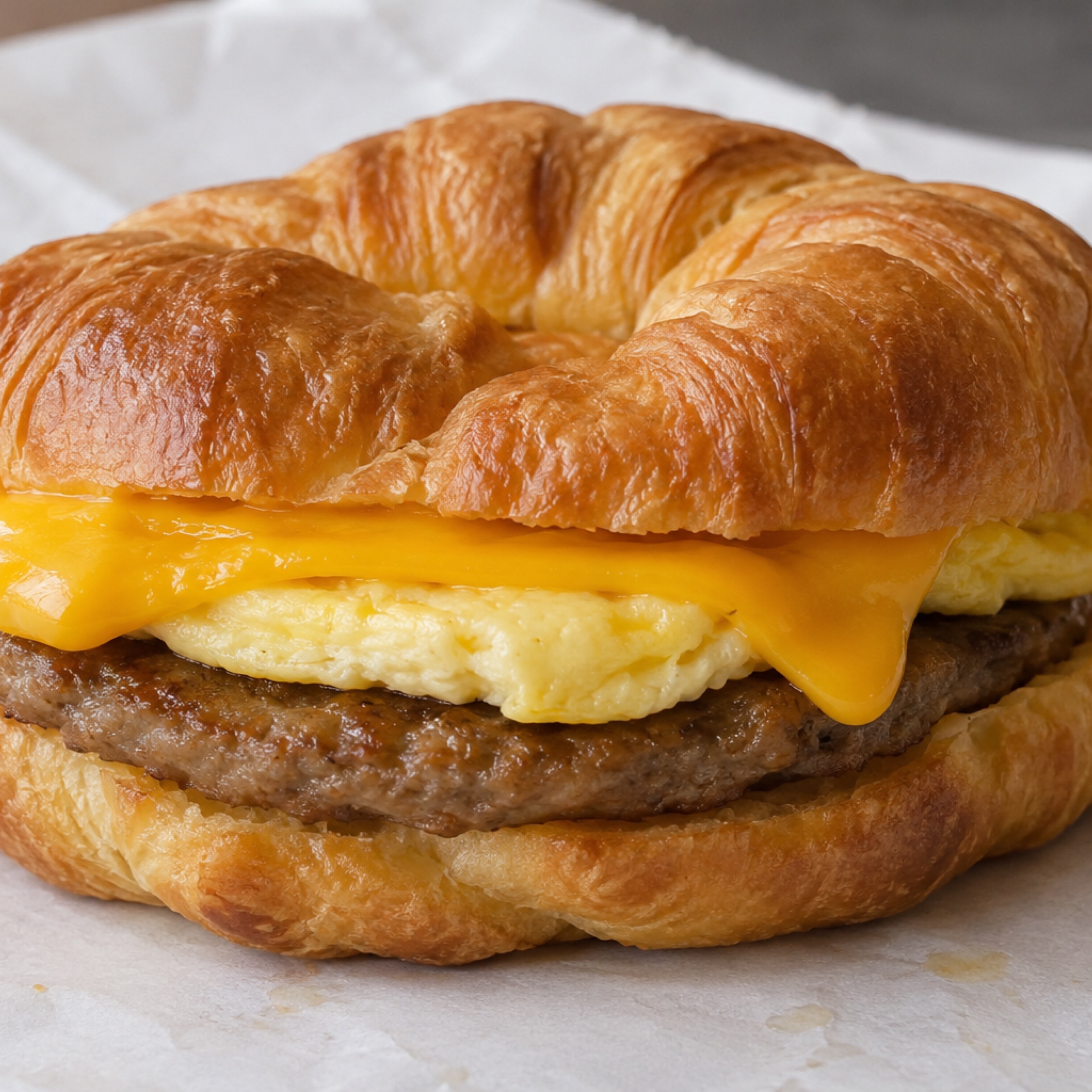 Sausage Egg & Cheese Croissant