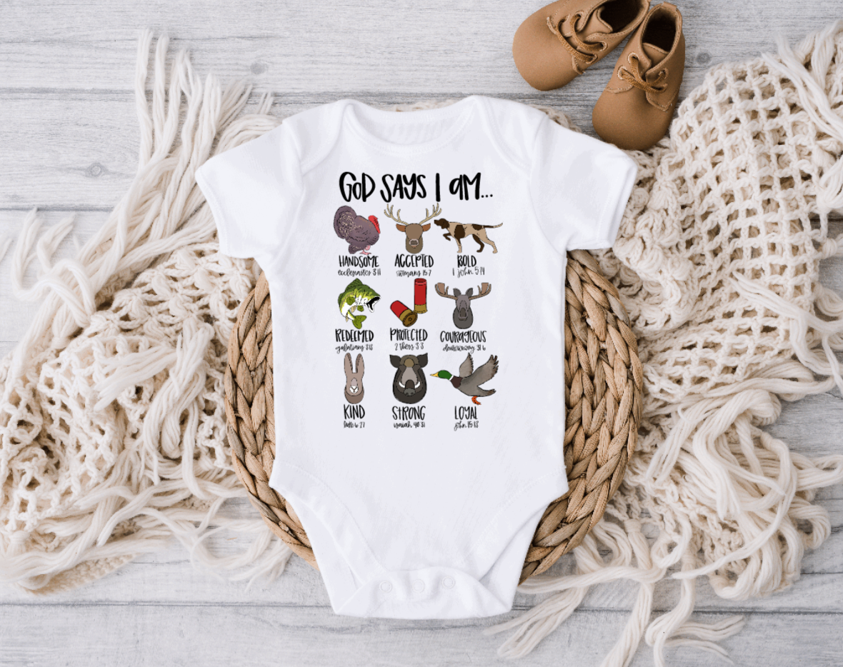 God Says I Am Hunting Onesie