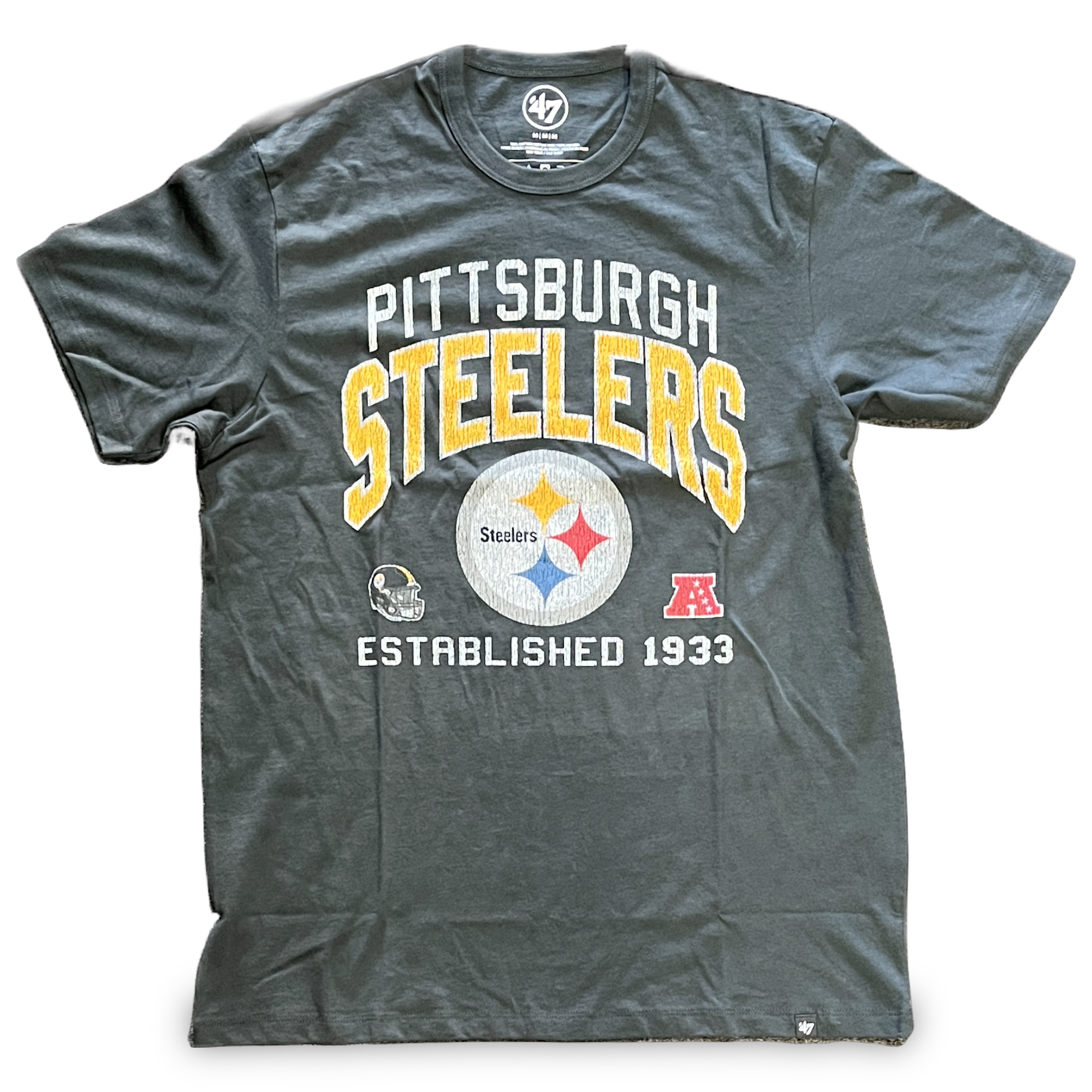 Pittsburgh Steelers Flint Black Turned Up '47Brand Franklin Shirt
