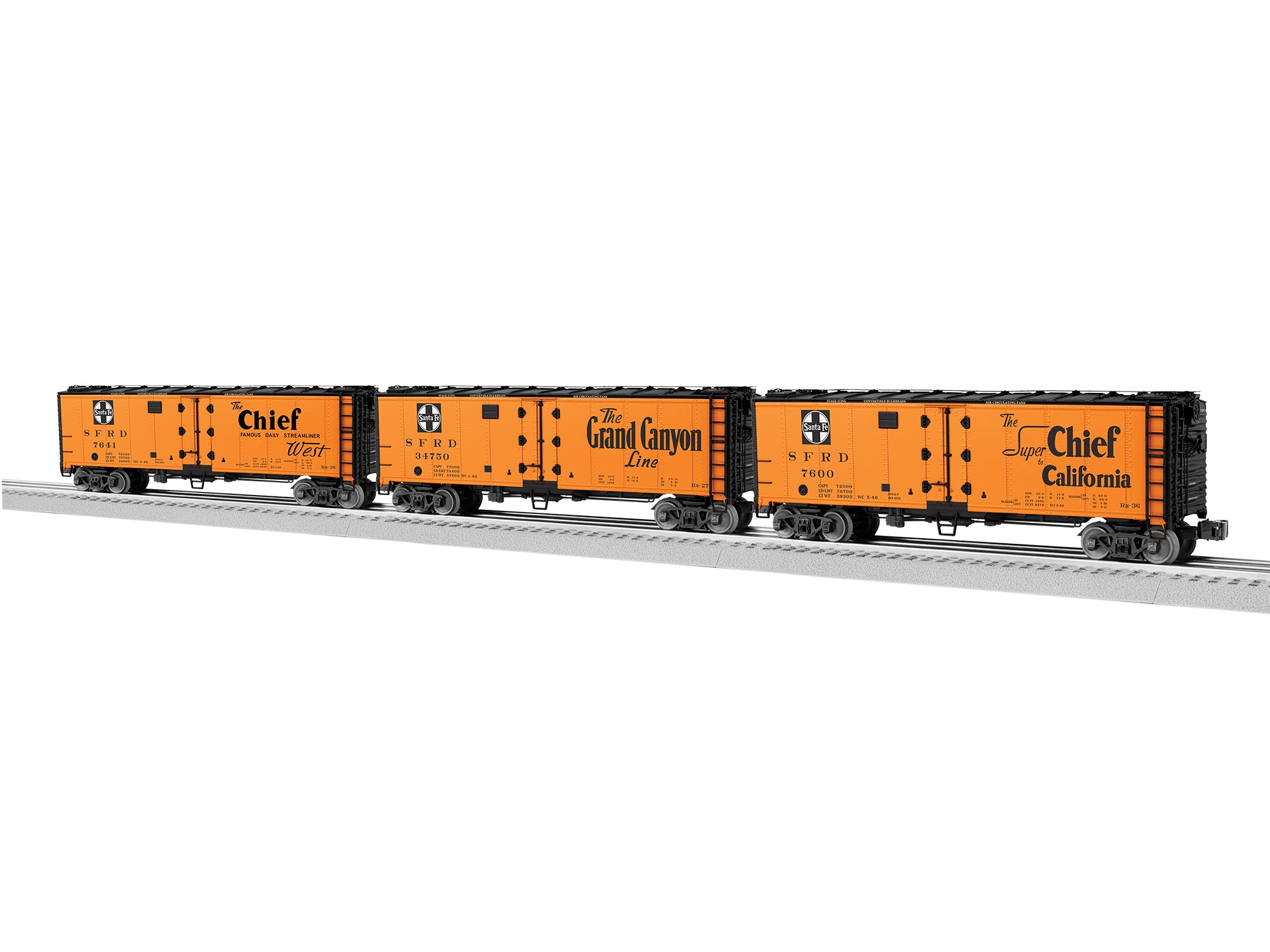 Santa Fe Vision Reefer Set 232300 O Scale