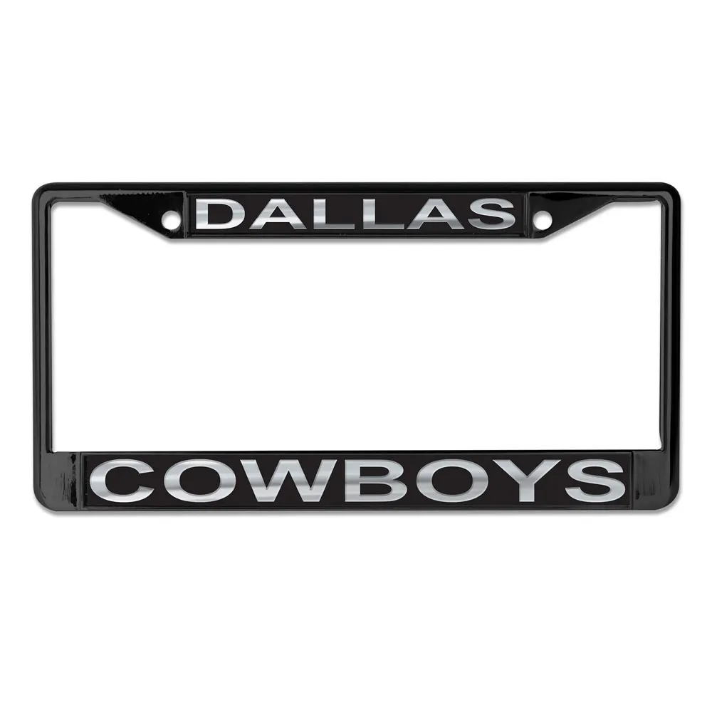 Dallas Cowboys Black Chrome License Plate Frame