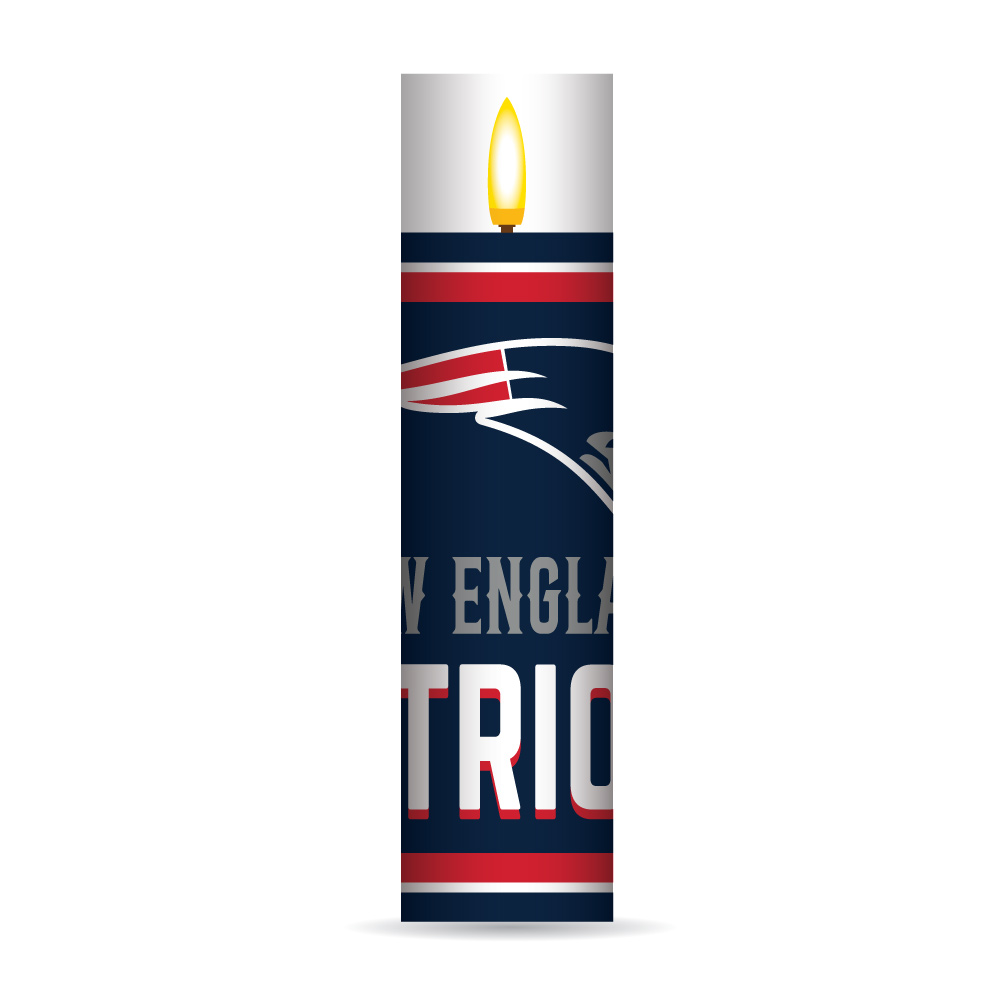 New England Patriots Electronic Candle
