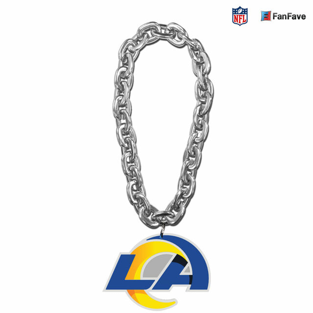 Los Angeles Rams Silver Fan Chain