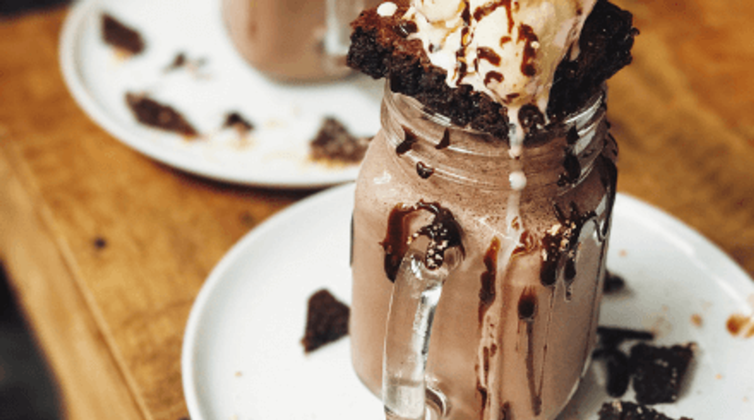 Fudgy Brownie Cake Shake