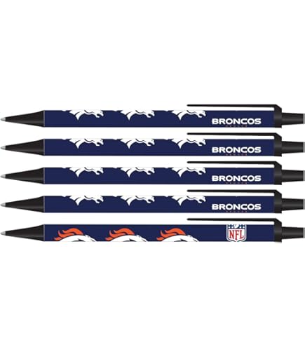 Denver Broncos Click Pens 5pk