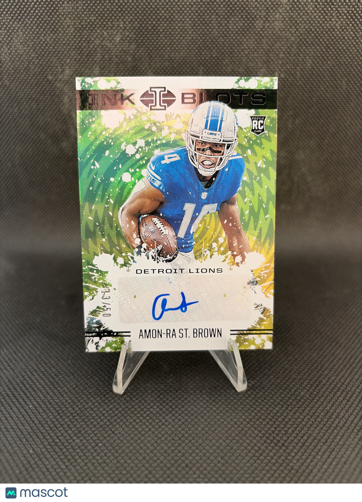 2021 Panini Illusions Football Amon-Ra St. Brown Auto /50 RC #IB-AB