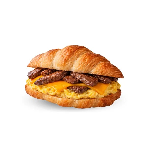 Steak, Egg, & Cheddar Croissant