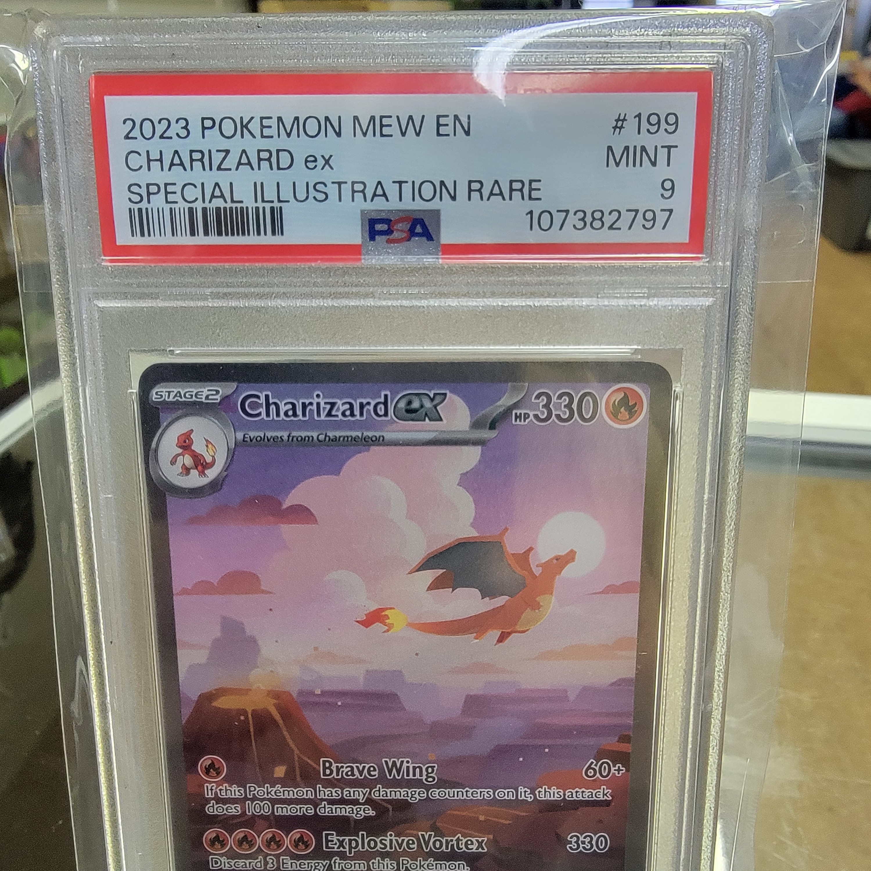 Psa 9 Charizard 151 SIR Graded Card