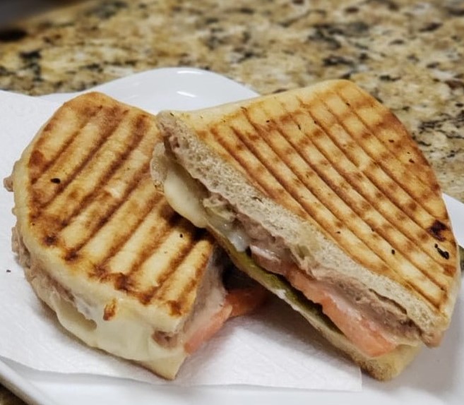 Panini Brie and Salmon