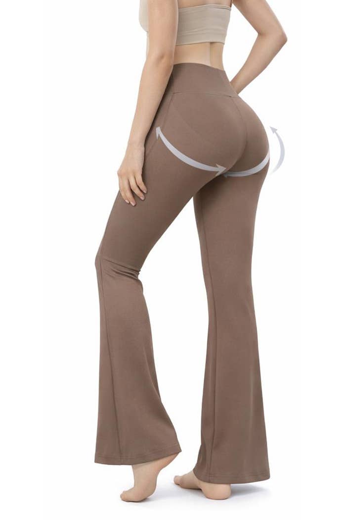 Faja waist control hip lifting flare body shaper yoga pants