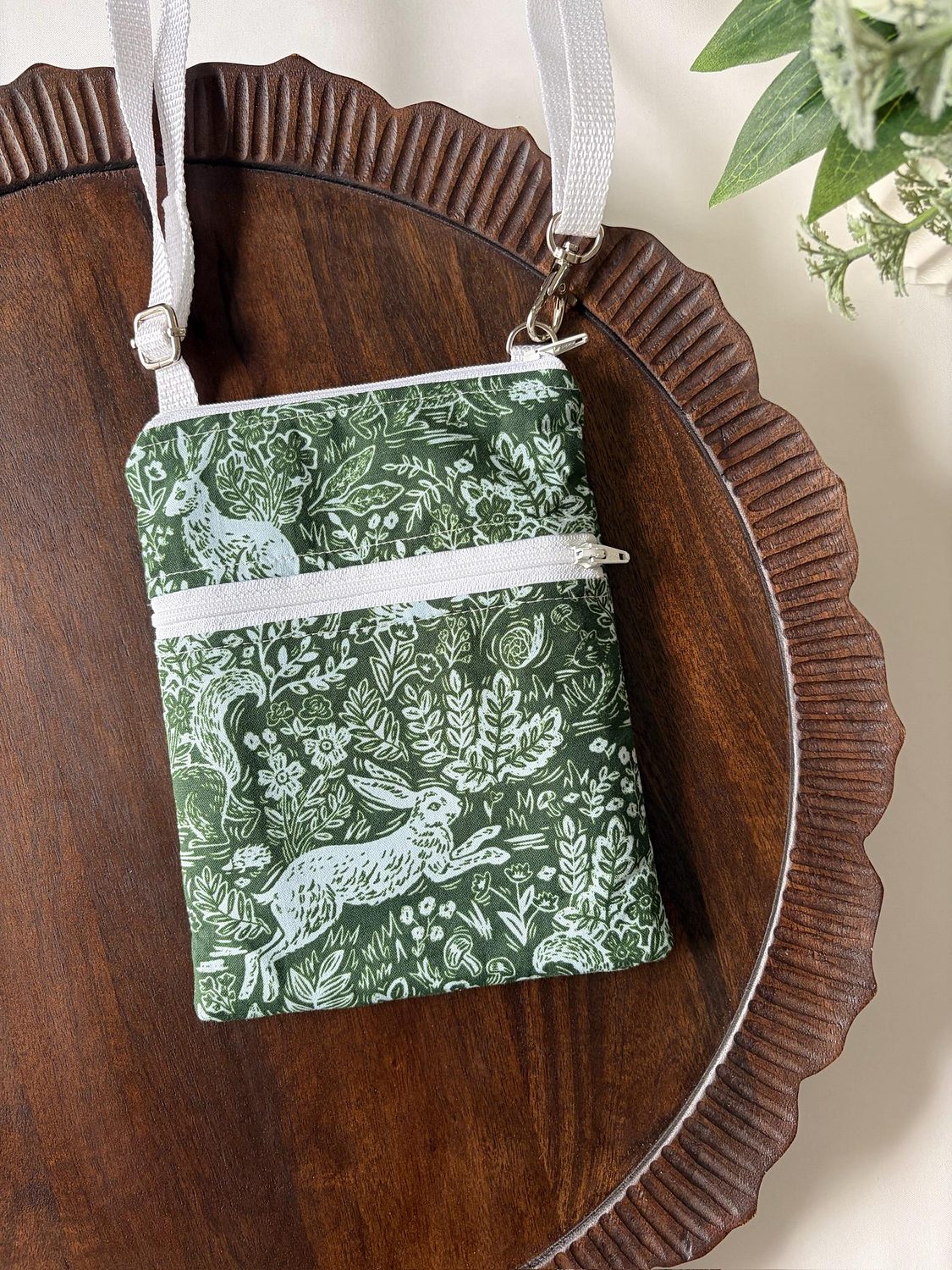 Small Crossbody Bag – Fable Green – handmade crossbody bag