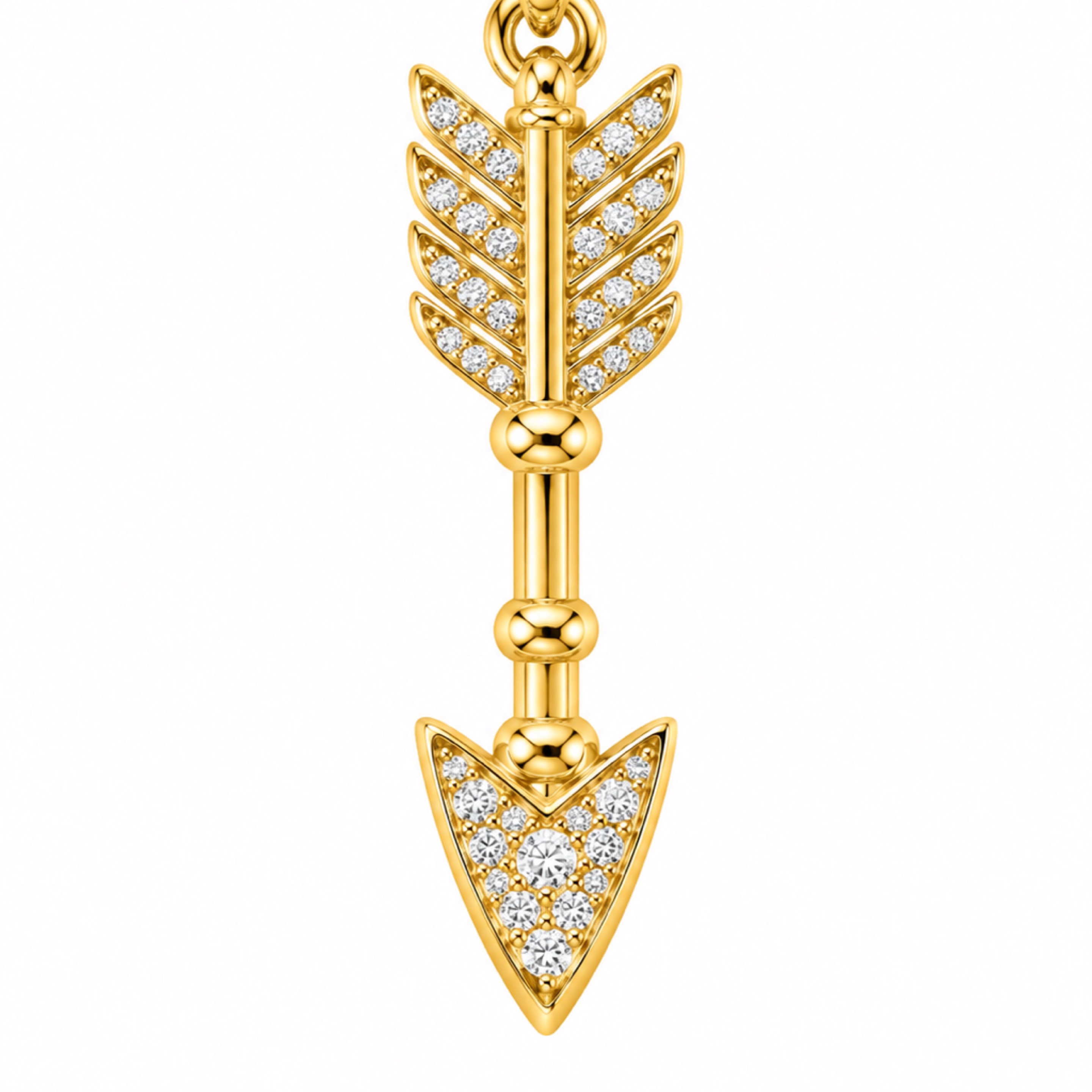 Gold Arrow Pendant 