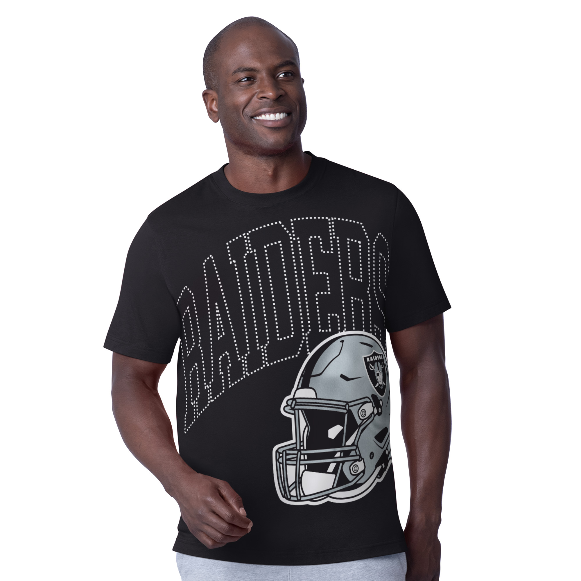 Las Vegas Raiders Black Precision Starter Brand Shirt