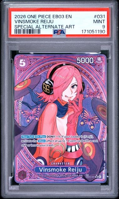 2026 ONE PIECE EB03-EXTRA BOOSTER -ONE PIECE HEROINES EDITION- #031 VINSMOKE REIJU SPECIAL ALTERNATE ART