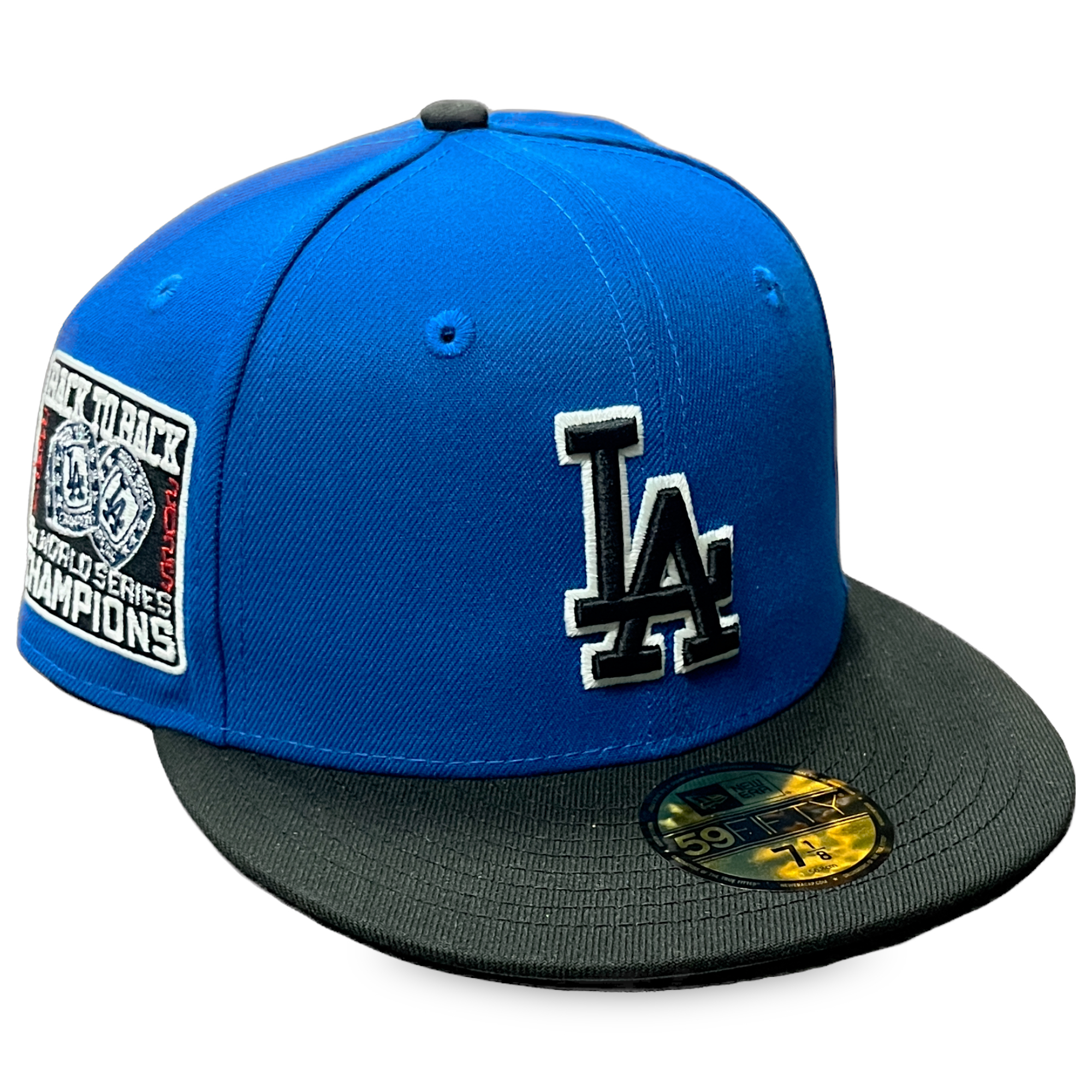 Los Angeles Dodgers 2024-25 World Series Champions Era 59FIFTY Royal/Black 9X Fitted Hat