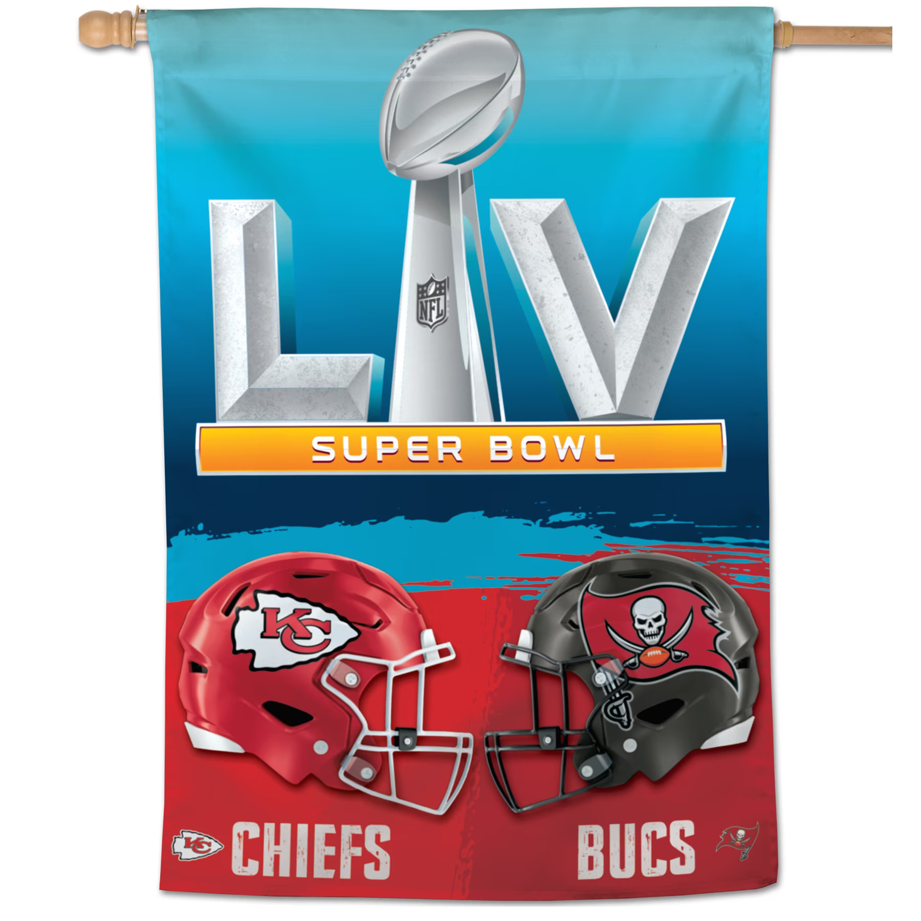Tampa Bay Buccaneers Vs Chiefs Super Bowl LV Vertical Banner