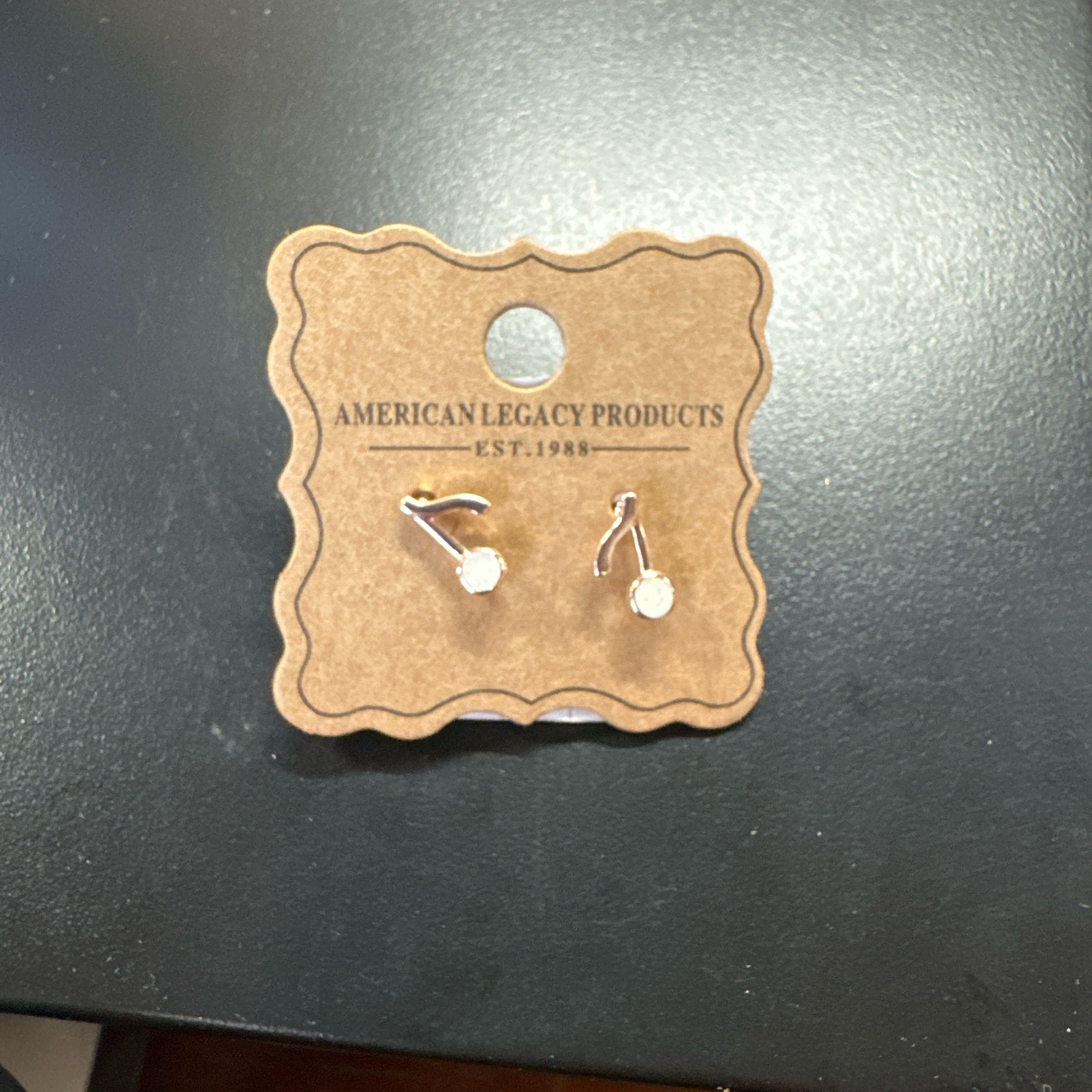 Cherry Opalite Rose Gold Earrings