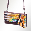 AD Hand Painted Leather Sling Wallet