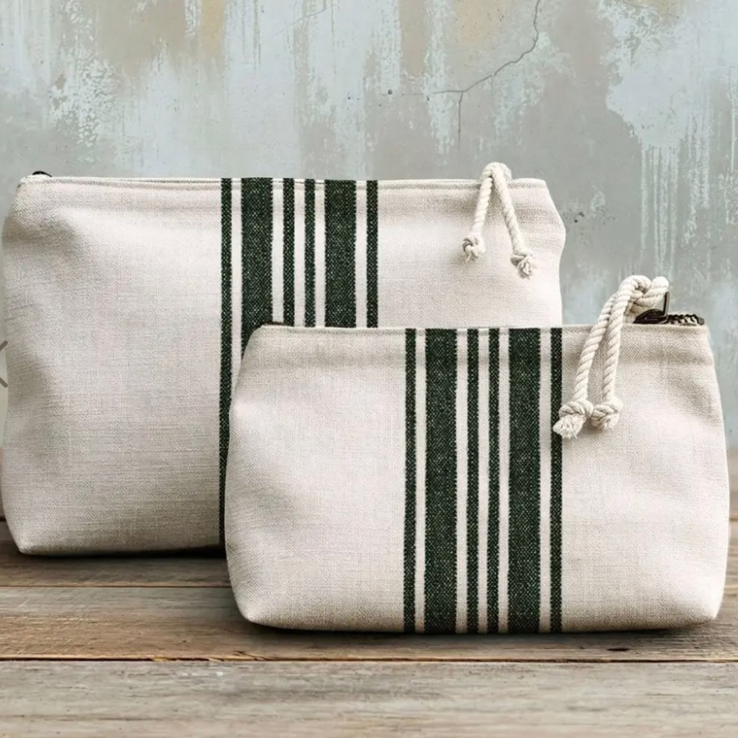 Grain Sack wash bag large - Oxford Olive