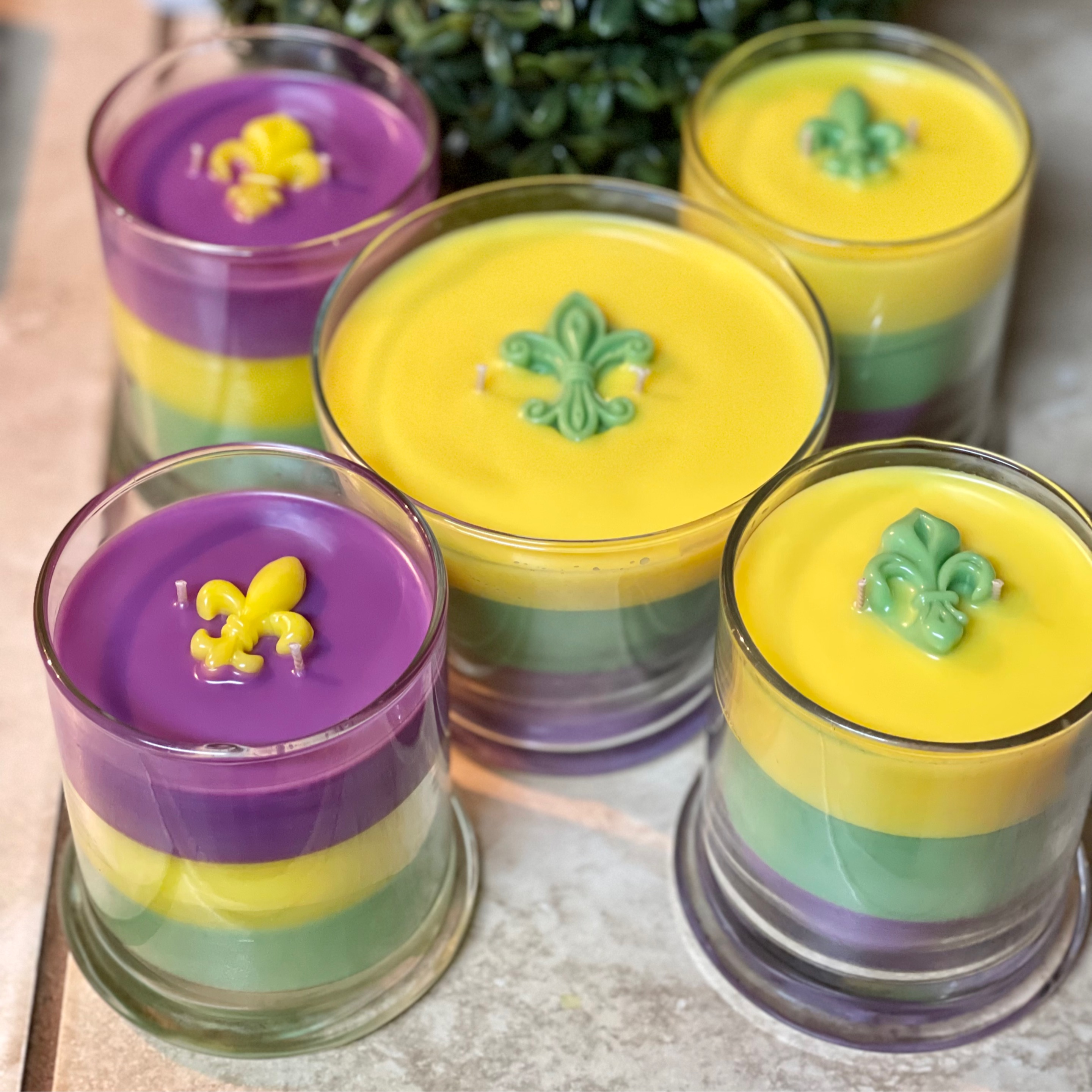 Mardi Gras Candle