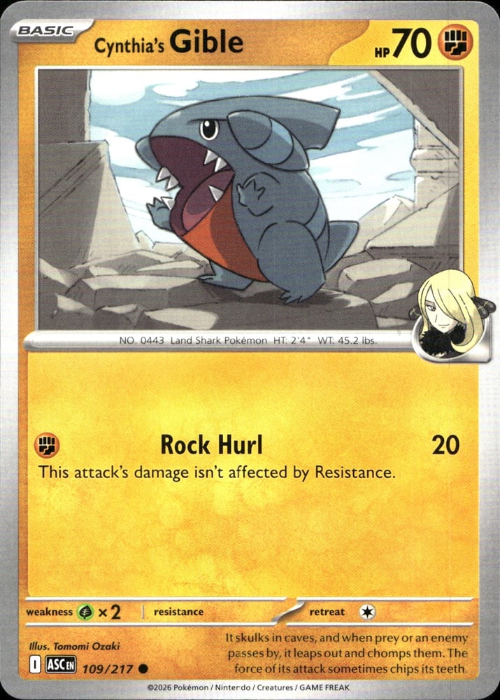 Cynthia's Gible - ME02.5 109/217