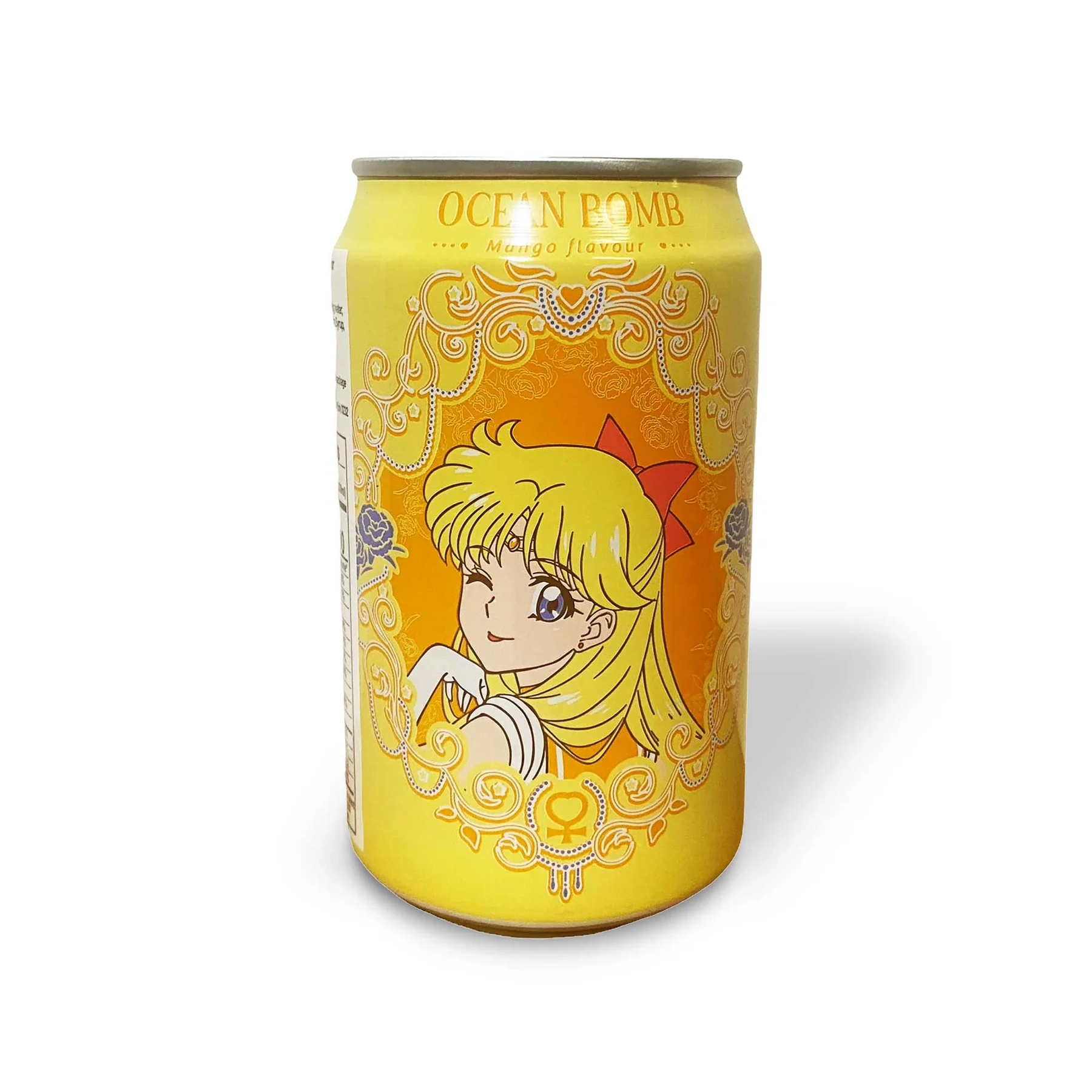 Ocean Bomb Sailor Moon Sparkling Water, Mango Flavor 12 oz.