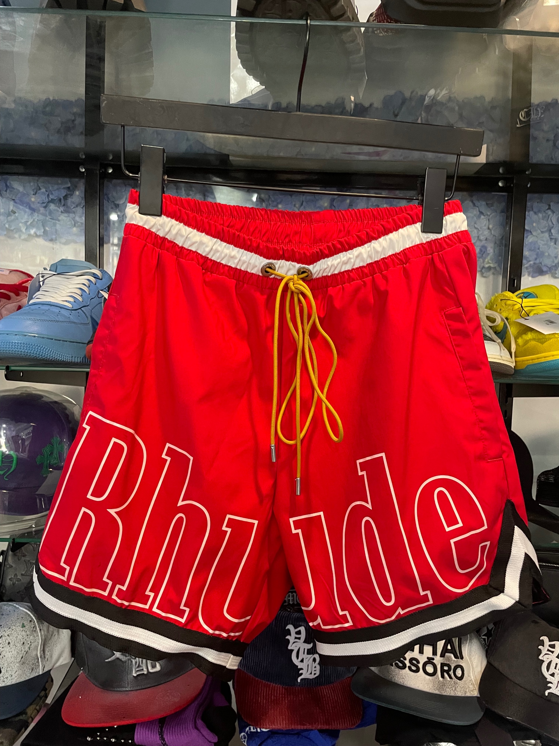 Rhude red white logo size S (used)