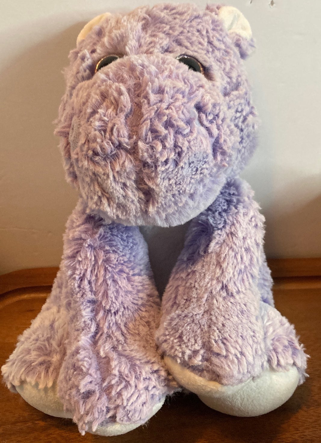 Purple plush HIPPO GLITTERY EYES