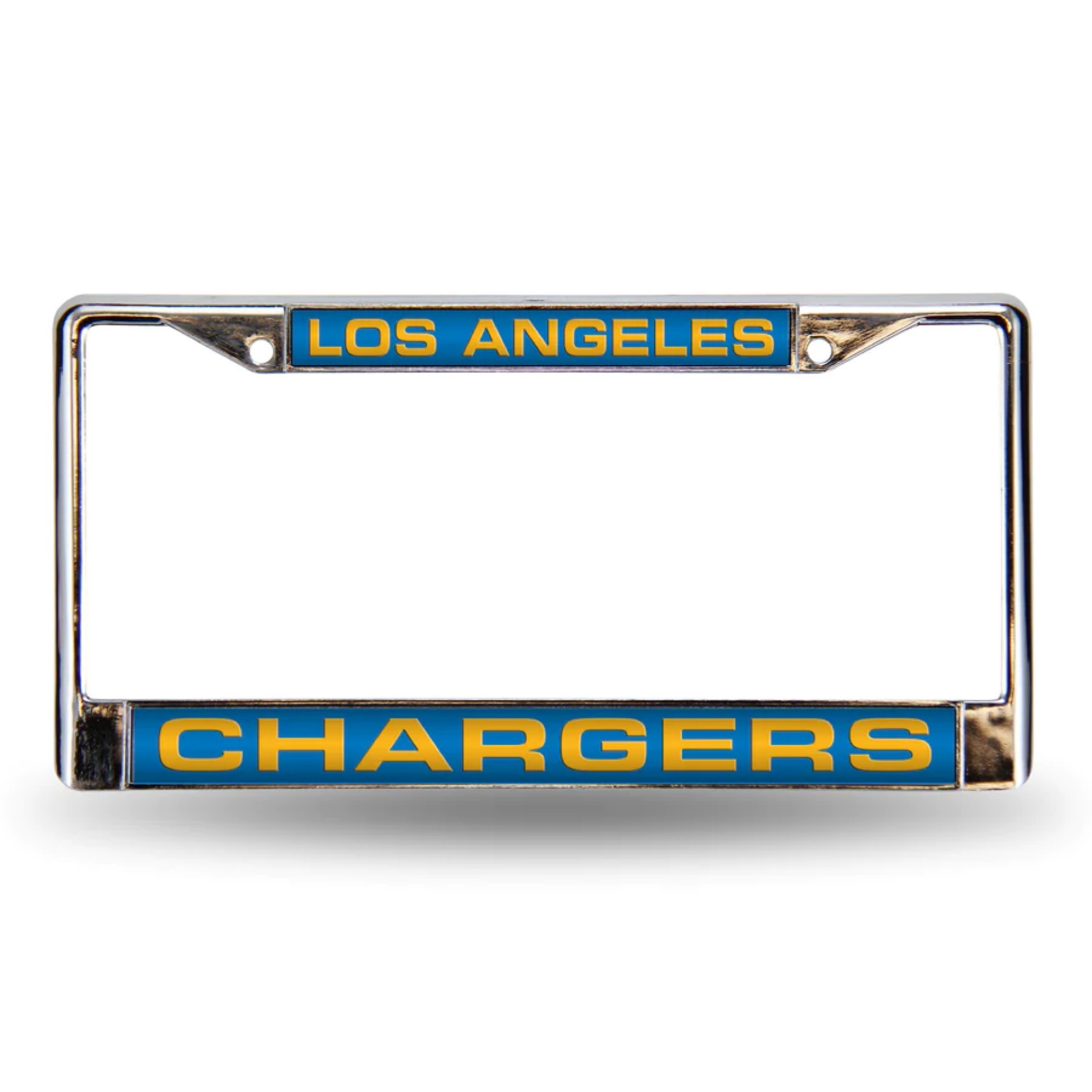 Los Angeles Chargers Blue Laser Chrome License Plate Frame