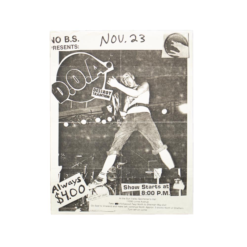DOA -- Sun Valley Sportsman Hall [Handbill]
