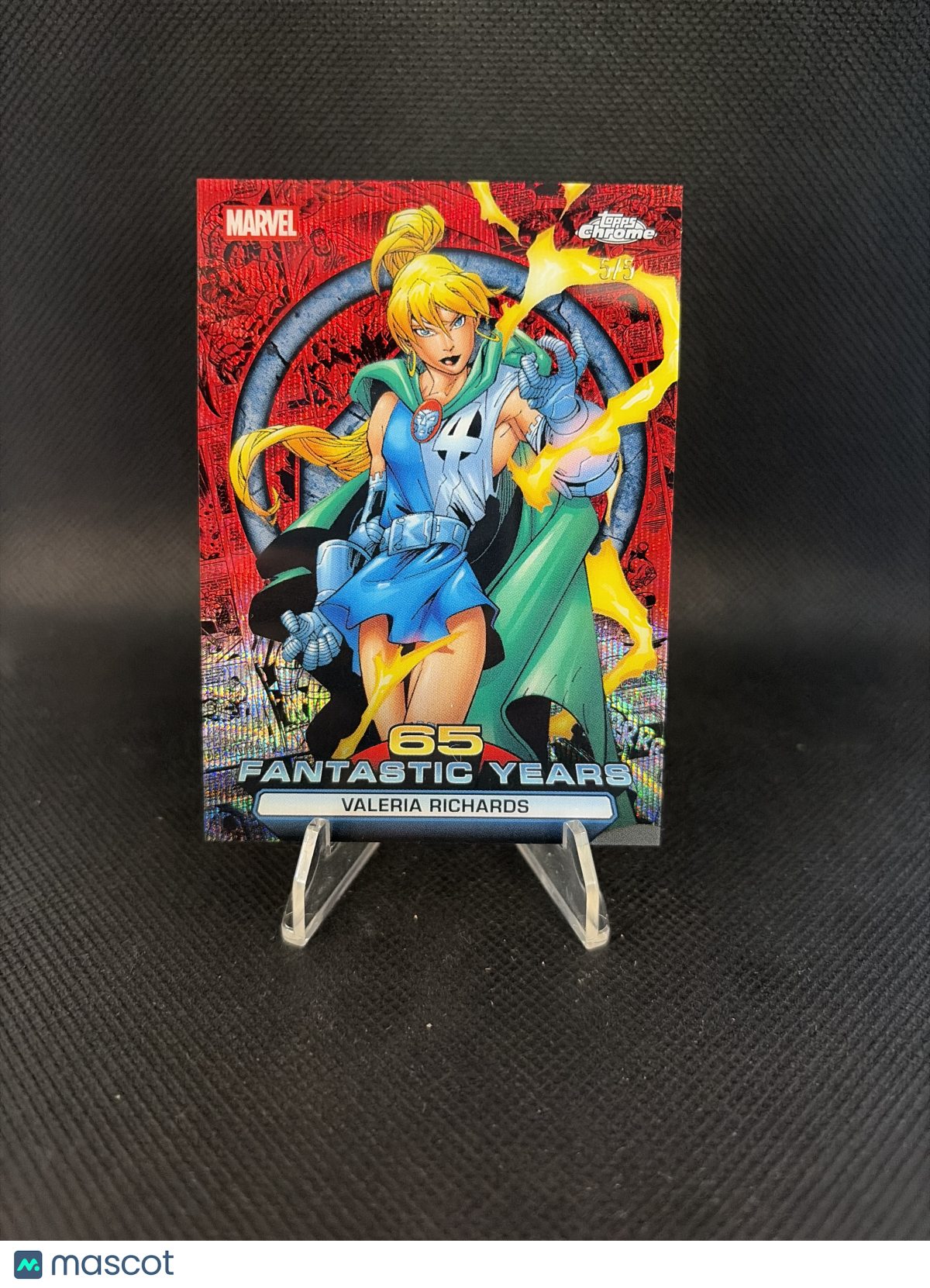 2026 Topps Chrome Marvel 65 Fantastic Years Valeria Richards Red /5 #FY-09